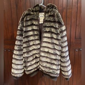 Fur hoodie jacket